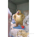 Fiberglass cartoon bear statue
